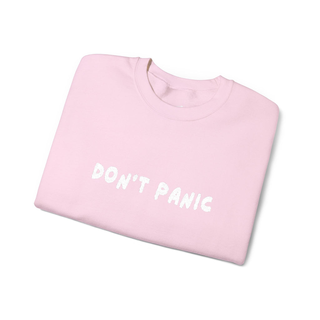 BLWNUP 'don't panic" embriodery pull over